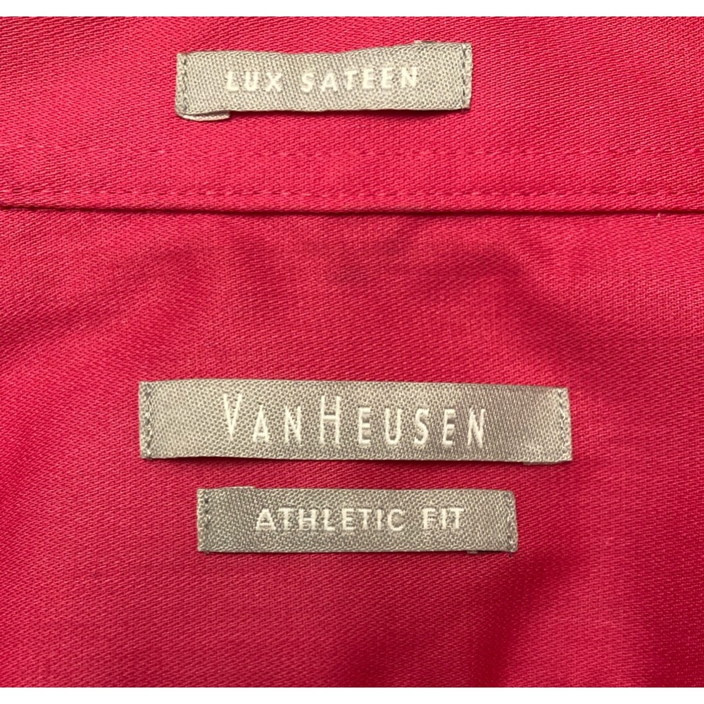 Van Heusen Lux Sateen No Iron Button Down - Picture 4 of 5